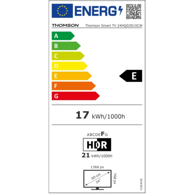 Thomson 24HQG3S15CW - 24  HD, Google TV, QLED, 12V, white