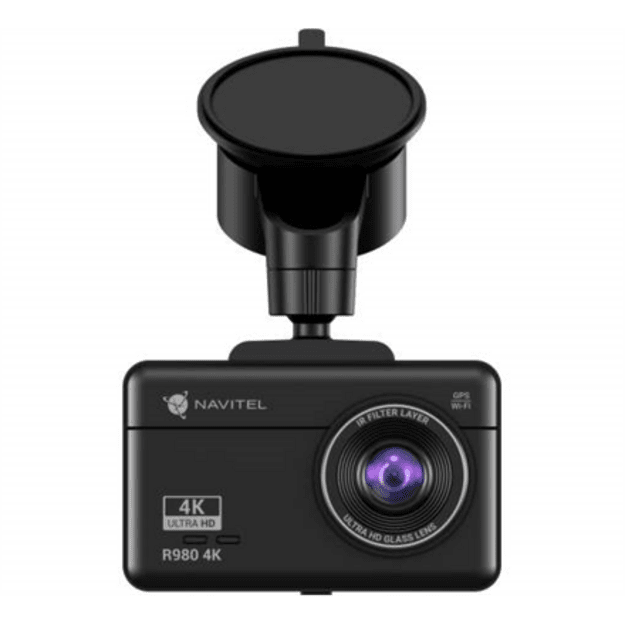 Navitel Dashcam with Wi-Fi, GPS-informer, and digital speedometer R980 4K IPS display 3  , 854x480, Touchscreen Maps included