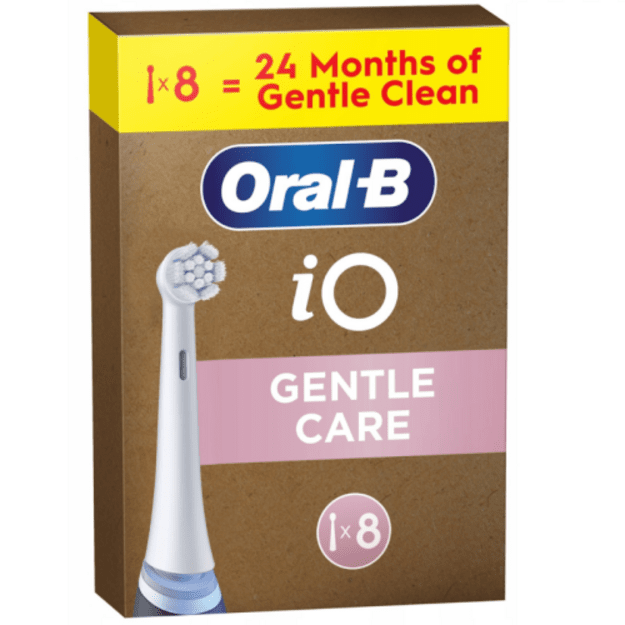 Oral-B iO Gentle Care x8 Dantų &scaron;epetėlio galvutės, Balta