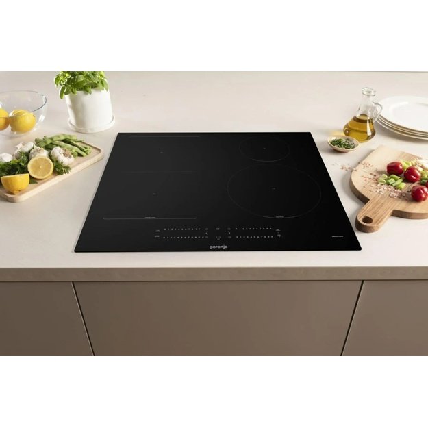 Induction hob GORENJE GI6432BSC 60 cm | PowerBoost | BigZone | timer | black