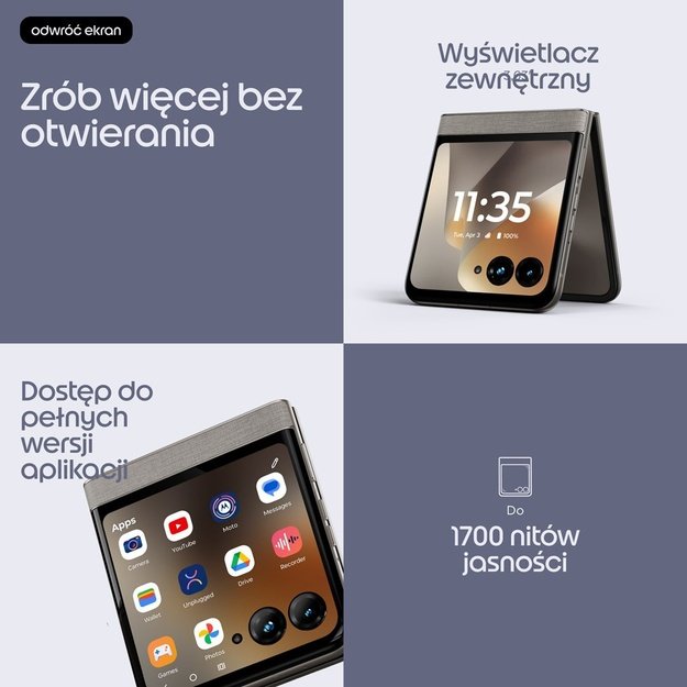 Motorola Razr 70 5G 256 GB pantone hematite
