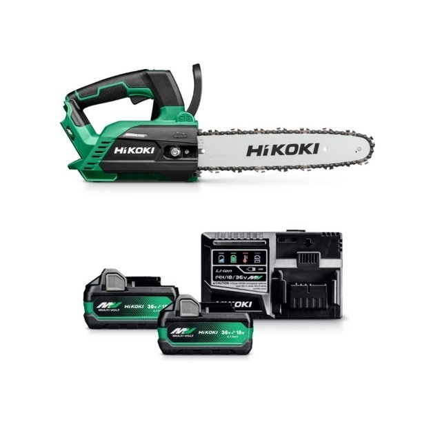 Akumuliatorinio grandininio pjūklo rinkinys HiKOKI MultiVolt CS3630DCW4Z