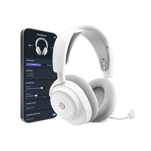 Steelseries Arctis Nova 7X Wireless Gen 2 Headset Head-band Gaming Bluetooth White