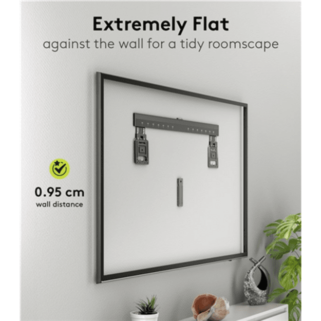 Goobay Wall mount | Ultraslim TV Wall Mount Basic FIXED (XL) | 43-100   | Black