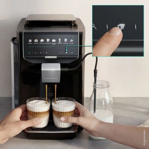 Siemens EQ500 iAroma TP553E07 15 bar espresso machine | Piano black