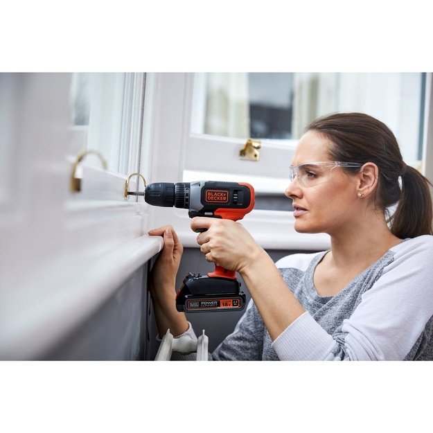 Drill-driver 18V 1-speed, 1x1.5Ah, charger 400mA