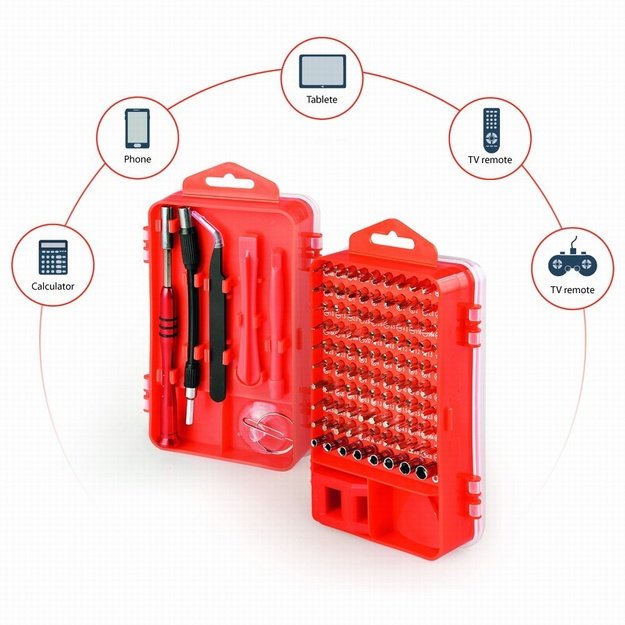 Tool Set GEMBIRD TK-SD-07 (red color)