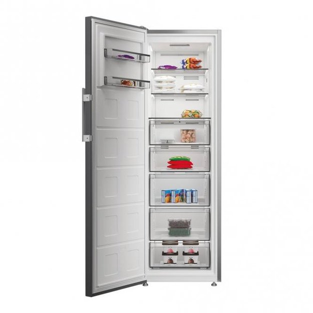 Sidabrinės spalvos &scaron;aldiklis Whirlpool WHMFF 6312 XP4