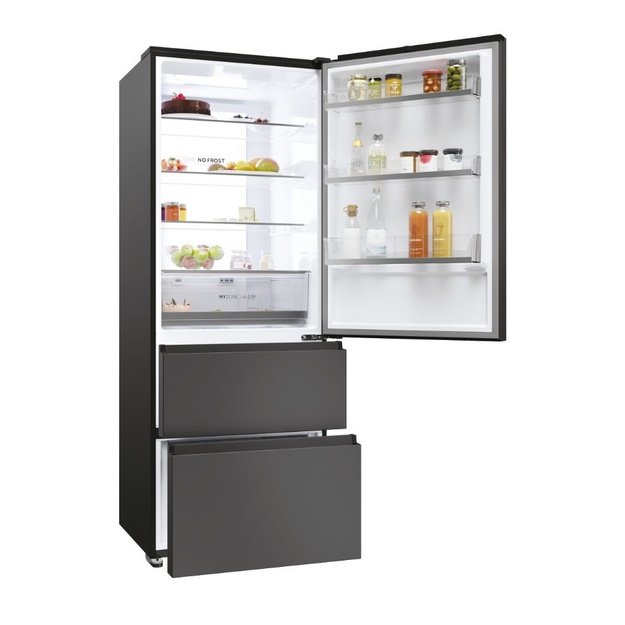Haier 3D 70 Serie 5 HTR5719ENPT Freestanding 528 L Black