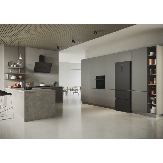 Haier 3D 70 Serie 5 HTR5719ENPT Freestanding 528 L Black
