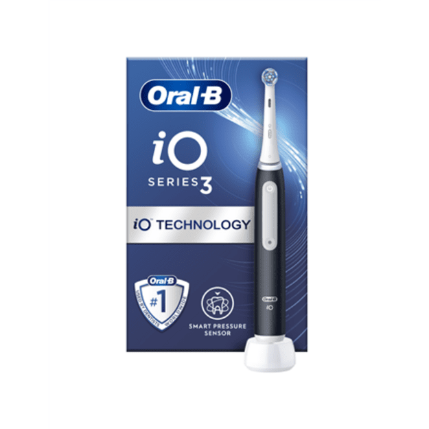 Oral-B | iO3 Series | Electric Toothbrush | Rechargeable | For adults | Matt Black | Number of brush heads included 1 | Number