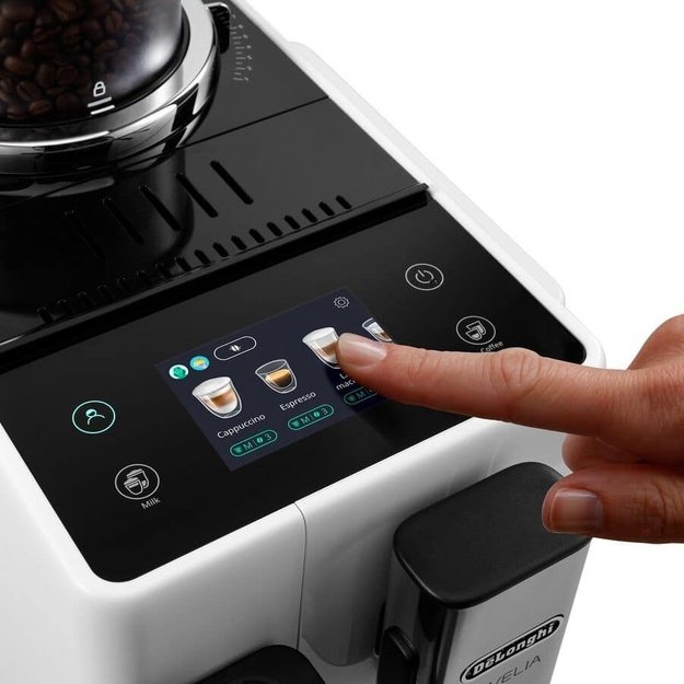 Delonghi | Coffee maker | Rivelia EXAM440.55.W | Pump pressure 19 bar | Built-in milk frother | Fully Automatic | 1450 W | Arcti