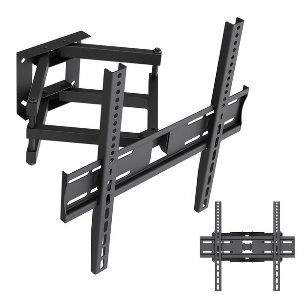 Maclean TV Mount / Bracket, max VESA 400x400, 32-70 , up to 40 kg, black, tilt adjustment +12&deg;&ndash;-12&deg; and swivel adjustment