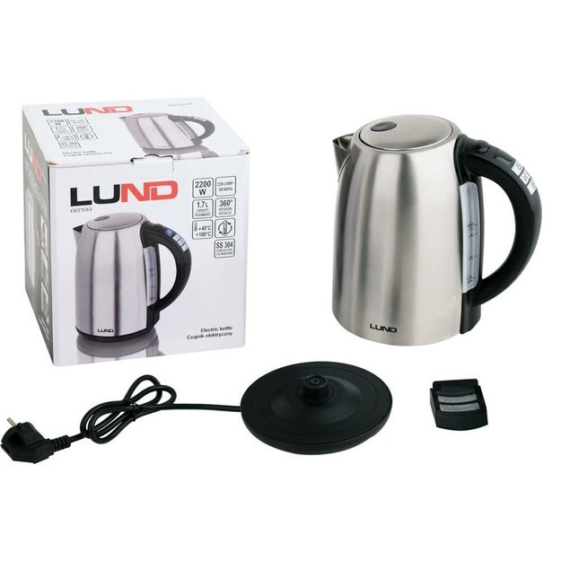 LUND ELECTRIC KETTLE 1.7L ADJUSTABLE TEMPERATURE IN HANDLE
