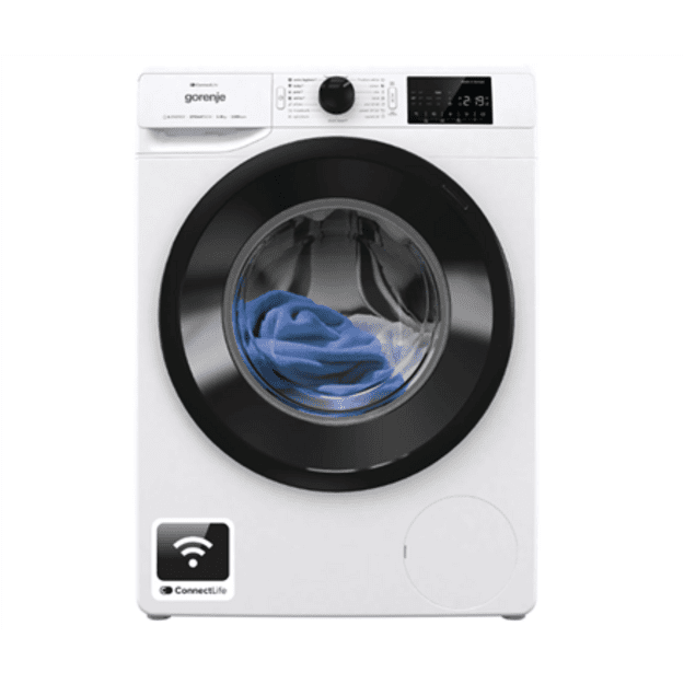 Gorenje | Washing machine | WPNEI82A1SWIFI | Energy efficiency class A | Front loading | Washing capacity 8 kg | 1200 RPM | Dept