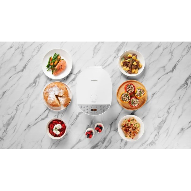 Philips HD4713/40 multi cooker 5 L 980 W Silver, White