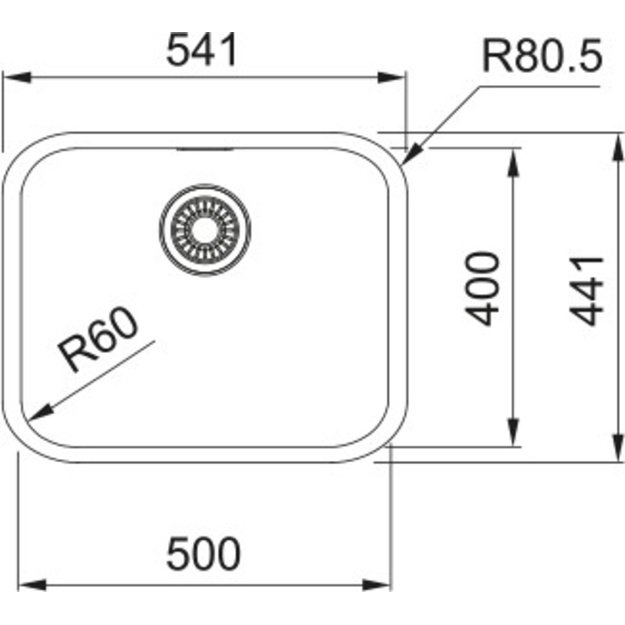 Virtuvės plautuvė Franke Smart SRX 110-50, 127.0708.310