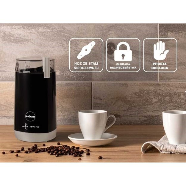 ELDOM MK40 Coffee Grinder Black