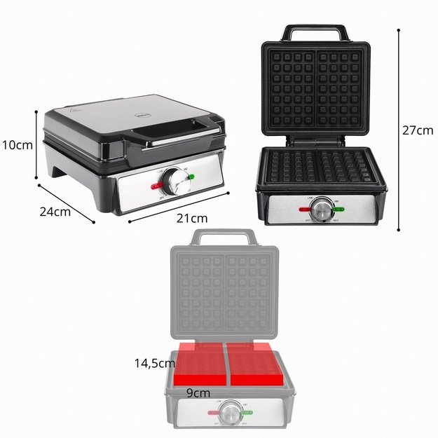 ELDOM WA1600 WAFLO WAFFLE IRON 1600W