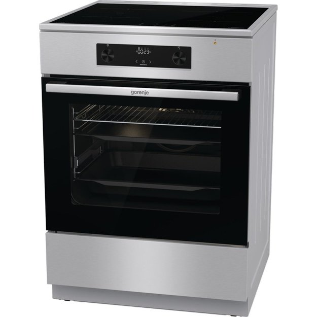 Gorenje GEIT6C60XPG cooker Freestanding cooker Zone induction hob A