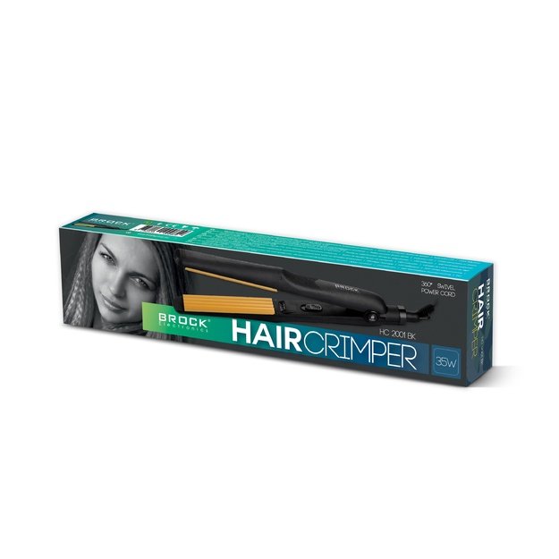 Brock HC 2001 BK Ceramic Hair Crimper 25W, Black