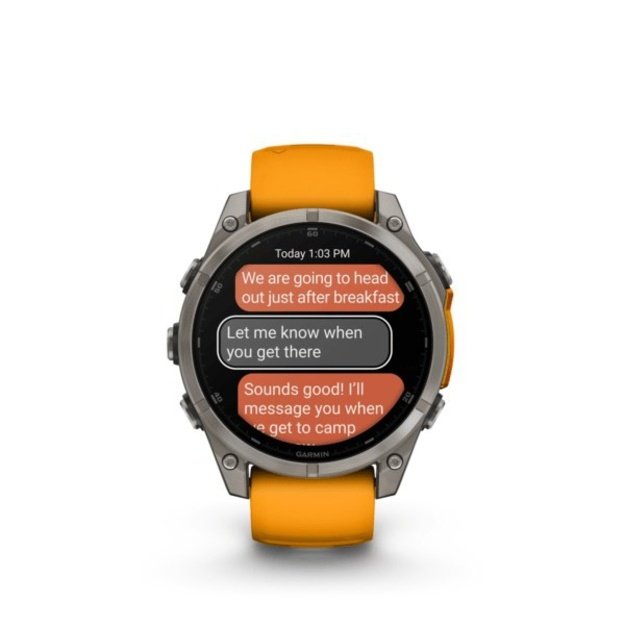 Garmin fenix 8 3.56 cm (1.4 ) AMOLED 47 mm Digital 454 x 454 pixels Touchscreen Graphite Wi-Fi GPS (satellite)
