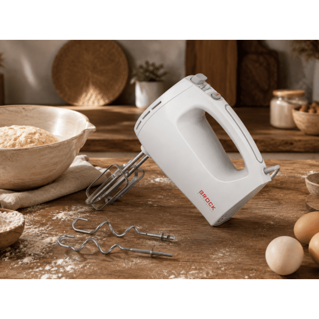 Brock HM 3001 WH Hand Mixer 300W, White
