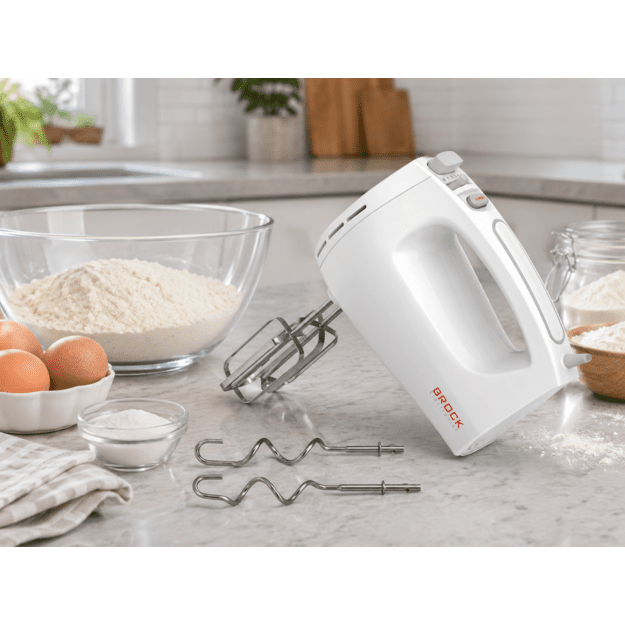Brock HM 3001 WH Hand Mixer 300W, White
