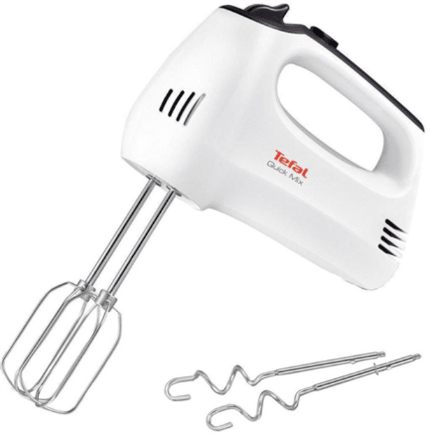 TEFAL Hand mixer | HT3101 QuickMix | Hand Mixer | 300 W | Number of speeds 5 | Turbo mode | White