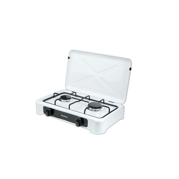 Ravanson K-02T hob White Countertop Gas 2 zone(s)