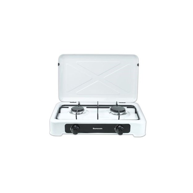 Ravanson K-02T hob White Countertop Gas 2 zone(s)