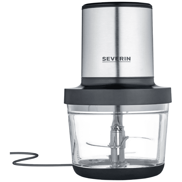 Severin KM 3867 electric food chopper 1 L 400 W Black, Silver, Transparent