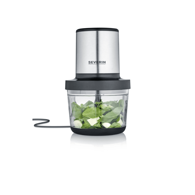 Severin KM 3867 electric food chopper 1 L 400 W Black, Silver, Transparent