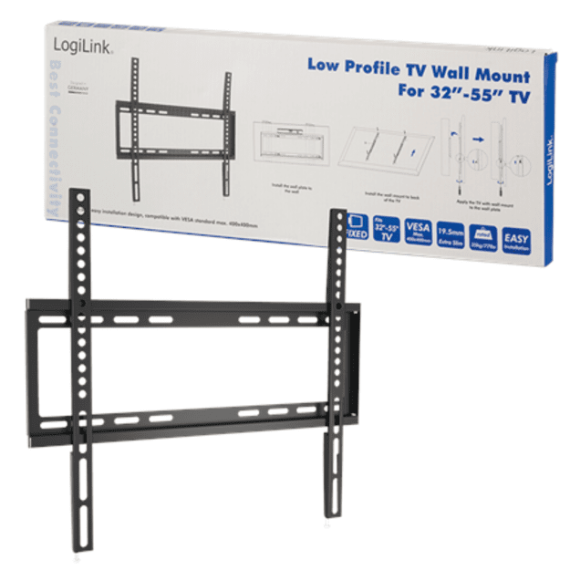 Logilink BP0009 TV Wall mount, 32&ndash;55 , fix, 19,5mm | Logilink