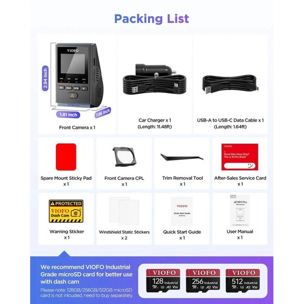 VIOFO A119M Pro video recorder