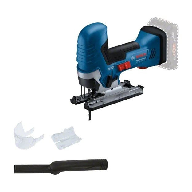Akumuliatorinis siaurapjūklis BOSCH GST 18V-125 Solo C
