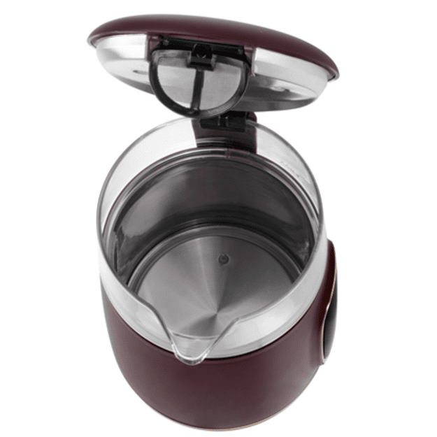Adler Kettle with LED Display | AD 1305 | Electric | 2200 W | 1.7 L | Plastic | 360&deg; rotational base | Burgundy