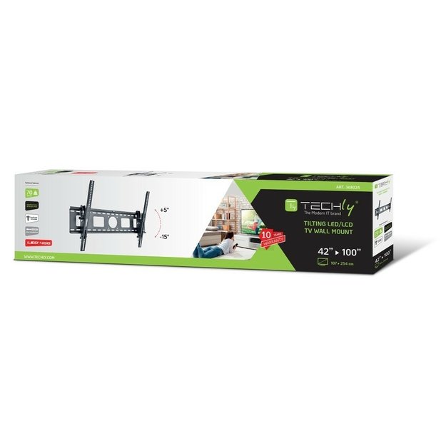 Techly ICA-PLB 622 2.54 m (100 ) Black