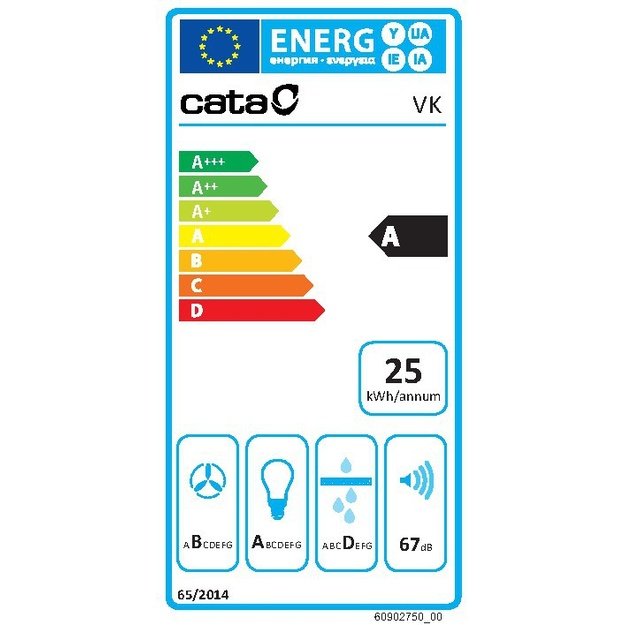 CATA Hood VK 6000 WH wall mount class A