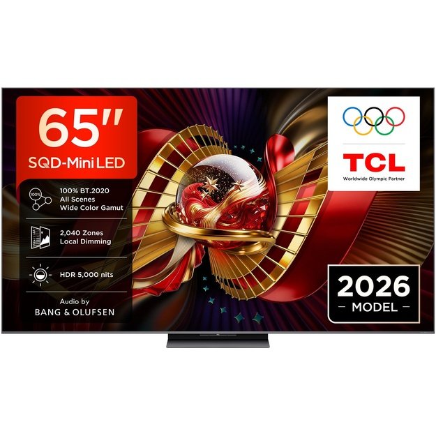 TCL C8L 65C8L TV 165.1 cm (65 ) 4K Ultra HD Smart TV Wi-Fi Black 6000 cd/m&sup2;