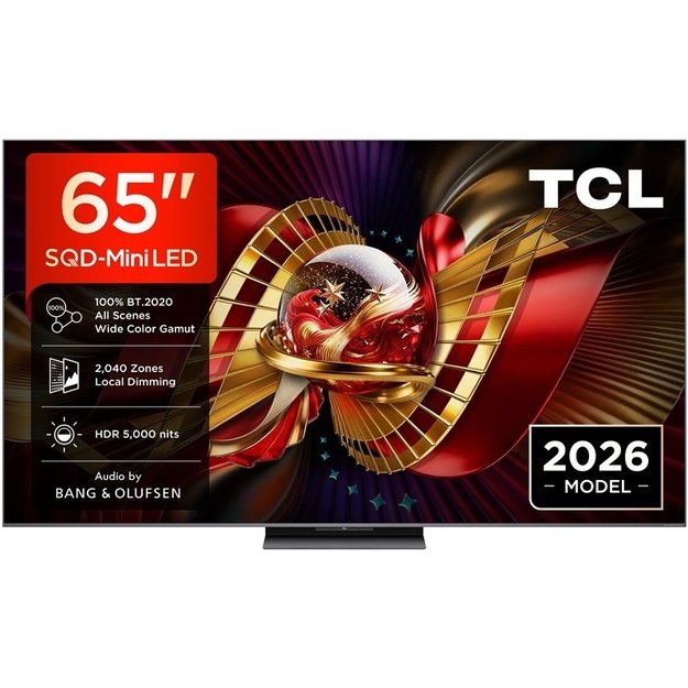 TCL C8L 65C8L TV 165.1 cm (65 ) 4K Ultra HD Smart TV Wi-Fi Black 6000 cd/m&sup2;