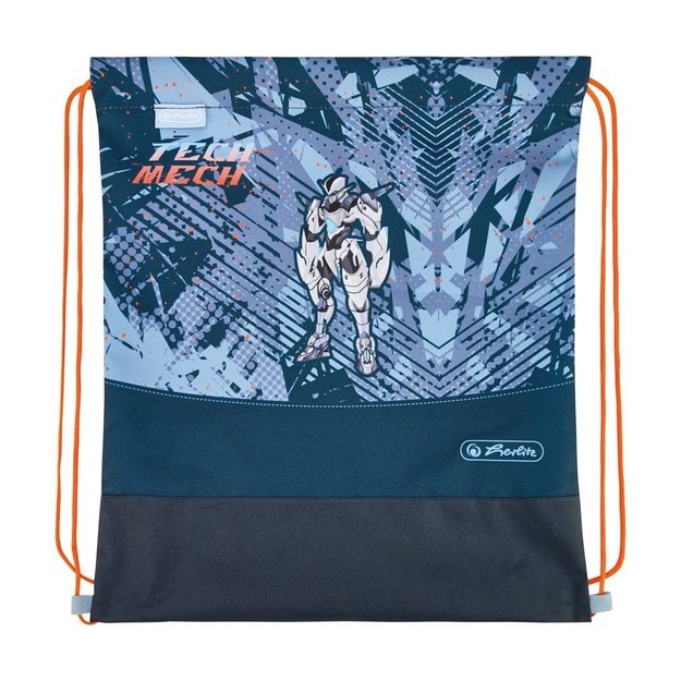 Herlitz UltraLight Plus TechMech school bag set Boy Polyester Blue, Orange