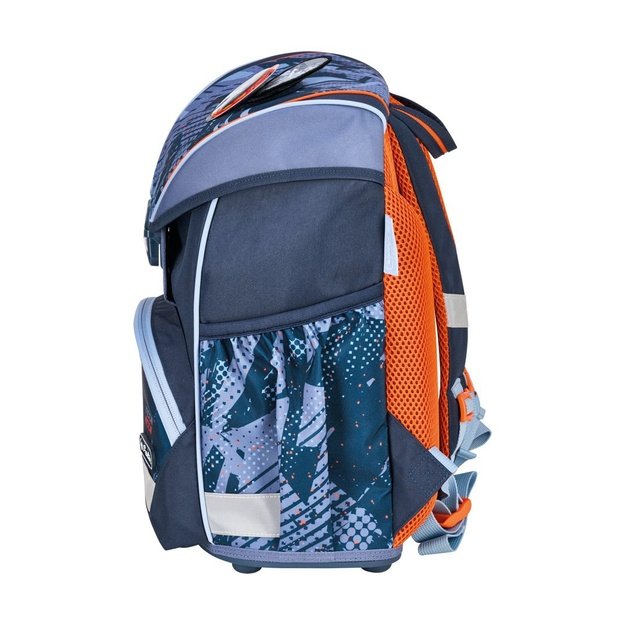 Herlitz UltraLight Plus TechMech school bag set Boy Polyester Blue, Orange
