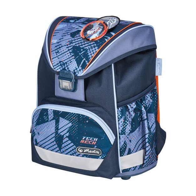 Herlitz UltraLight Plus TechMech school bag set Boy Polyester Blue, Orange