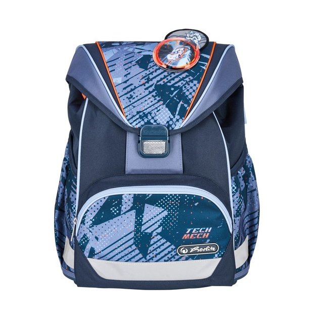 Herlitz UltraLight Plus TechMech school bag set Boy Polyester Blue, Orange