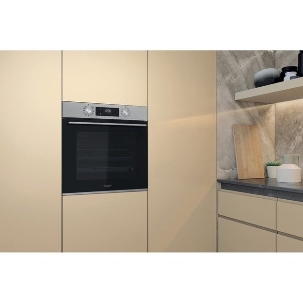 Whirlpool OMK58CU1SX 71 L Black, Stainless steel