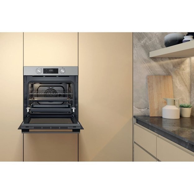 Whirlpool OMK58CU1SX 71 L Black, Stainless steel