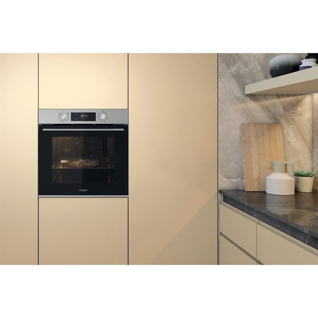 Whirlpool OMK58CU1SX 71 L Black, Stainless steel