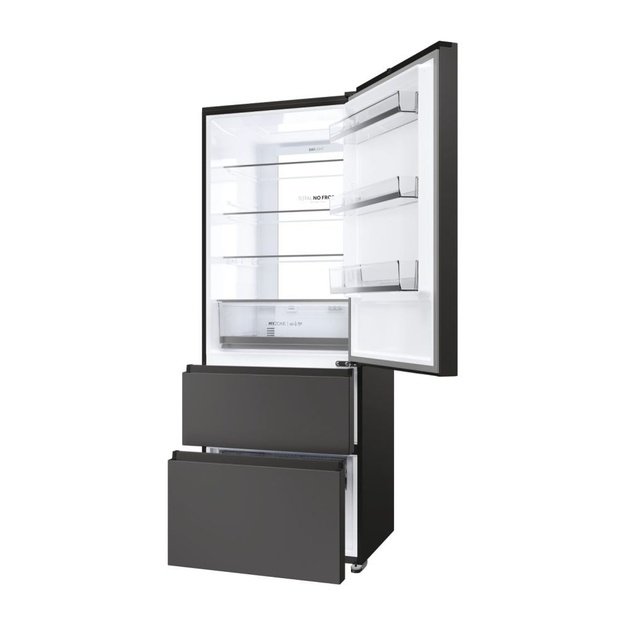 Haier 3D 70 Serie 5 HTR5719ENPT Freestanding 528 L Black