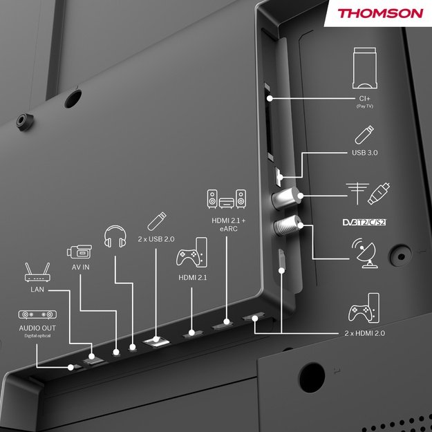 TV SET LCD 55  QLED 4K/55QG7C14 THOMSON